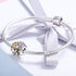 Bee Honeycomb Charm Beads 925 Sterling Silver Beads Fit for European Charm Bracelet...