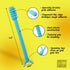 V4 Hard Plastic Denture Brush - Denture Gel Adhesive Remover - Remove Denture Gel Adhesive from Mouth & Gums, Oral Hygiene Products, Scraper w/Tex...