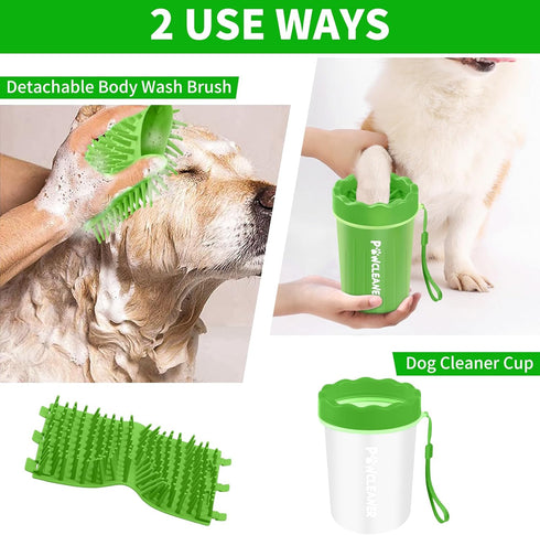 Dog Paw Cleaner, Dog Paw Washer, Paw Buddy Muddy Paw Cleaner, Pet Foot Cleaner for Small Medium Breed Dogs and Cats (with 3 Absorbent Towel)...
