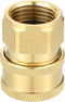 Pressure Washer Coupler/Outer Washer Gun Adapter Universal for Car/Durable Brass 1/2" 19mm ID / 1 Pcs Copper Tone...