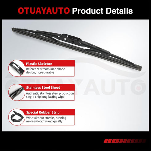 OTUAYAUTO 14" Rear Windshield Wiper Blade - Replacement for 2003-2010 Porsche Cayenne, 2008-2012 Jeep Liberty (Pack of 2)...