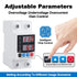 Smart Circuit Breaker with Energy Monitoring - Adjustable 1-63 Amp AC110V DC85-300V Over/Under Voltage & Overcurrent Protection Intelligent Relay ...