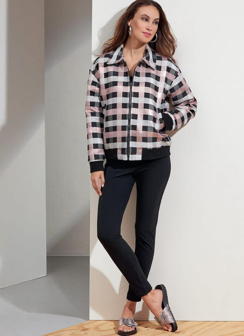 Vogue Unisex Bomber Jacket Sewing Pattern Kit, Code V1877, Sizes S-M-L, Multicolor...