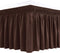 Biscaynebay Wrap Around Bed Skirts for Queen Beds 15" Drop, Brown Adjustable Elastic Dust Ruffles Easy Fit Wrinkle & Fade Resistant Silky Luxuriou...