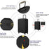 7-Mi Travel Suitcase Protective Cover 26"-28" Suitcase Protective Cover & High Elastic Spandex Size L...