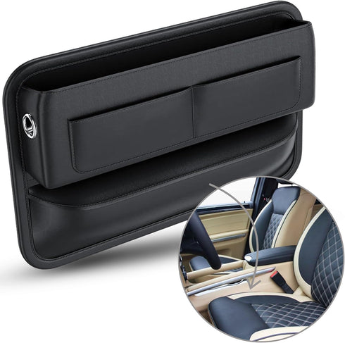 Car-Organizer with Seat Gap Filler - Multi-Functional Car Seat Gap Filler Organizer, Car Storage Organizer, Seat Side Storage Box, Car Gap Filler,...