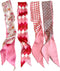4 Pack Purse Scarf for Bags Silk Head Scarf for Hair Handbag Women Scarfs Band Hair Neck Scarves Fashion Gifts,04...