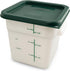 Carlisle FoodService Products Squares Square Food Storage Container with Stackable Design for Catering, Buffets, Restaurants, Plastic, 4 Quarts, W...