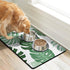 Dog Food Mats for Floors Super Absorbent, Pet Cat Food Mat - Non Slip Dog Bowl Mats for Food and Water, Eco-Friendly Boho Dog Placemats Feeding Ma...
