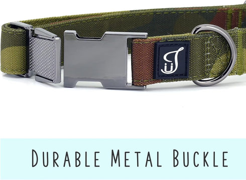 Ultra Joys Dog Collar with Bowtie - Soft Comfortable Cotton Fabric with Durable Metal Buckle in Boho Aztec Design - Small Size Collar with Removab...