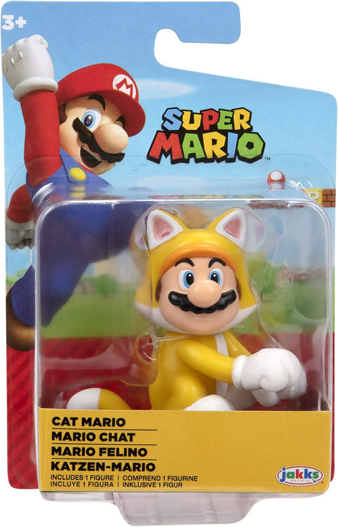 World of Nintendo 91424 2.5" Cat Mario Action Figure...