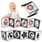 Vicloon Black and White High Contrast Baby Toys, Soft Baby Book for Newborn 0-3-6-12 Months, Infant Tummy Time Toys, Early Education Sensory Toys,...