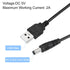 MECCANIXITY USB Cable with 501 ON/Off Switch, USB Male to DC 5.5x2.1mm Male Power Cable 150cm for Camera Hard Disk Box Black...
