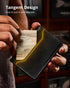 YESIIW Slim Wallet for Men - Pop up Card Holder Mens Wallet with RFID Protection Leather Wallets with ID Window and Metal Case Black...