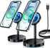 2 Pack Mag-Safe Charger Stand 15W Magnetic Wireless Charging Station for iPhone 15 14 13 12 Pro/Pro Max/Plus/Mini Magnet Wireless Charging Station...