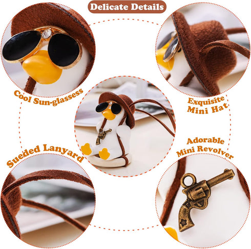 Swing Duck Hanging for Car Rearview Mirror Cute Car Pendant for Vehicle Mirror Decor Adorable Home Suspension Deco Gift...