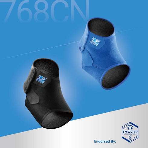 LP SUPPORT 768 Ankle Support - Adjustable Achilles Tendon Open Heel Strap - Pain Relief and Recovery Brace - For Tendonitis, Sprains, Strains and ...