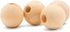 Wooden Beads (25mm) 1 Inch with 3/16 Inch Hole Pack of 50 Unfinished Wooden Bead Supplies Easily Threads, Smooth Natural Finish Paint and Stain by...