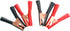 NOYITO Alligator Clips 2 Black 2 Red Metal Spring Durable 50A 75A 100A for Battery Electric Test Clips Lead Probe Alligator Clamps (100A, Black Re...