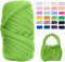 Chunky Yarn for Hand Knitting, 0.55lb/10 Yards Giant Yarn Arm Knitting Yarn, Soft Tubular Yarn for Bags, Baskets, Pillows, Pet Nests, DIY Crafts (...