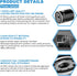 Oil Filter 2540122 2540086 for Polaris Ranger 570 700 800 900 1000 Ranger XP 700 800 900 1000 RZR 800 900 Sportsman 700 600 General 1000...