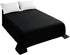 Sfoothome Twin Flat Sheet Black Top Sheet, Premium Hotel 1-Piece, Luxury and Soft 1500 Thread Count Quality Bedding Flat Sheet, Wrinkle-Free, Stai...
