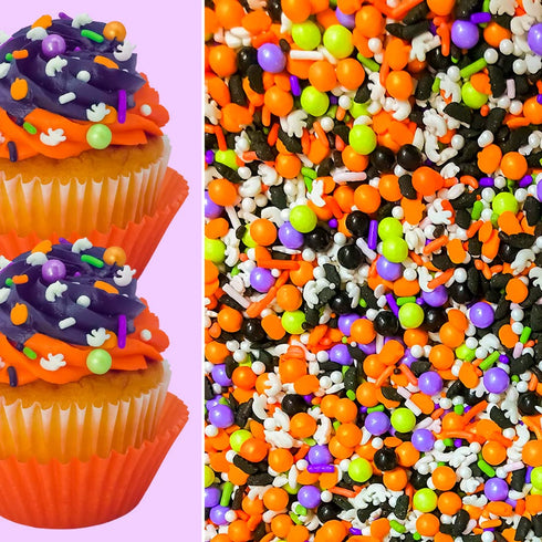 Ghost Bling Edible Ready to Use Confetti Halloween Sprinkles Toppings For Cake Cookie Cupcake Icecream Donuts 4oz...