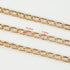 YOUBEIYEE 10 Meters Aluminum Jewelry Making Chains Bulk Delicate Embossed Curb Link Chain Gold Plated Chain on Spool with Jewelry Making Supplies...