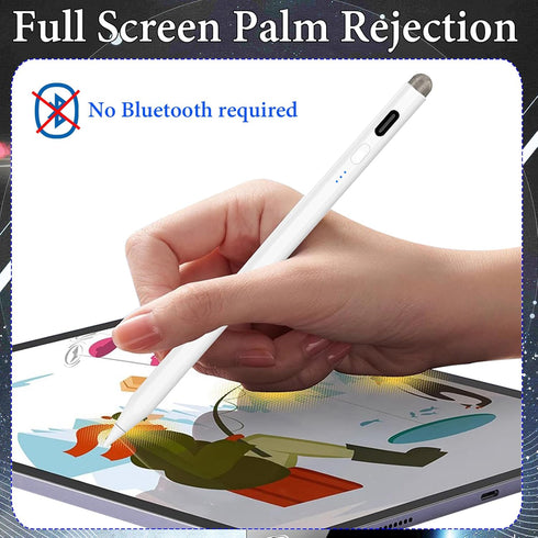 DOGAIN Stylus Pens for iPad with Palm Rejection, Tilt and Dual-Tip Stylus, 30 Mins Fast Charging iPad Pencil, Compatible with Apple iPad Pro 11/12...