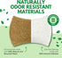Biodegradable Natural Kitchen Sponge - Compostable Cellulose and Coconut Walnut Scrubber Sponge - Pack of 24 Eco Friendly Sponges for Dishes...