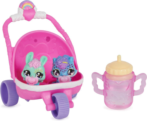 Hatchimals Alive, Hatch N’ Stroll Playset with Stroller Toy and 2 Mini Figures in Self-Hatching Eggs, Kids Toys for Girls and Boys Ages 3 and up...