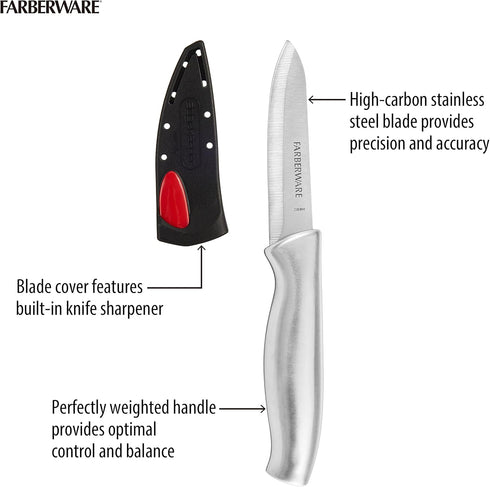 Farberware Edgekeeper Self-Sharpening Paring Knife, 3.5-Inch, Stainless...