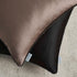 Black Pillow Covers Decorative Throw Pillow Cover Solid Satin Fabric Black and White Piping Living Room Couch Bedroom Sofa Square Cushion Cover Pi...