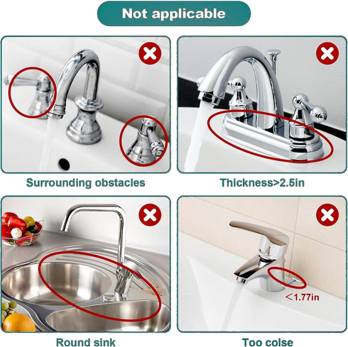 Kitchen Sink Splash Guard, 17.5” X 5.5”Silicone Faucet Splash Guard,Faucet Mat For Kitchen Sink,Sink Faucet Mat,Drip Protector Splash Countertop (...