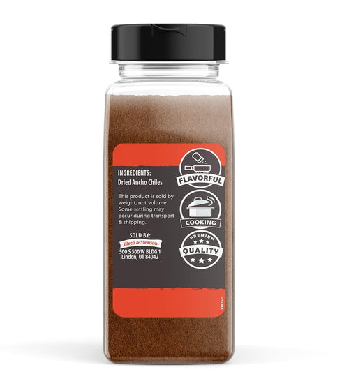 Birch & Meadow 11 oz of Ancho Chile Powder, Spicy & Flavorful, Dry Rubs & Marinades...