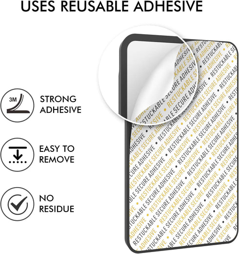 AHASTYLE Phone Credit Card Holder Stick On, Slim Phone Wallet Strong Adhesive Silicone Card Pouch Sleeve Compatible with iPhone/Android/Samsung Ga...
