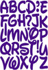 IRON 'EM Purple Iron On Letters for Fabric, Clothing, Custom Tshirt, DIY Craft for Kids, Adults, and Toddlers 2" Felt Letters for Fabric, Heat Tra...