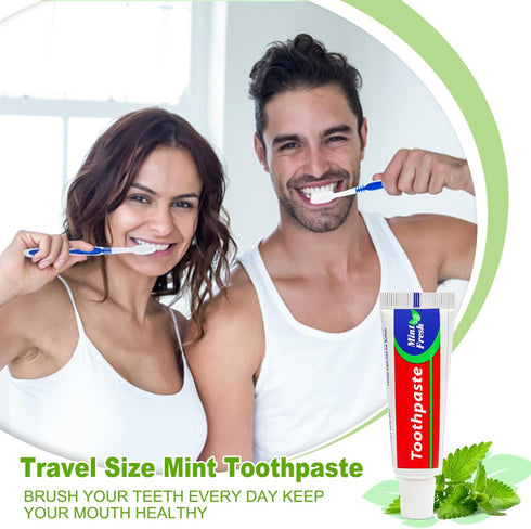 30 pcs Travel Size Toothpaste Bulk, 0.88oz/25 Grams Small Toothpaste Travel Size Bulk 4x1.4 inches Mint Mini Disposable Toothpaste for Hotel,Guest...