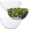 US Acrylic Vista Clear Plastic Salad and Serving 10-inch Bowls | set of 3 | Reusable, BPA-free, Made in the USA | 135 oz. capacity...