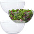 US Acrylic Vista Clear Plastic Salad and Serving 10-inch Bowls | set of 3 | Reusable, BPA-free, Made in the USA | 135 oz. capacity...