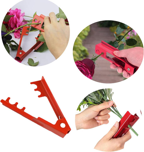 4PCS Rose Thorn Tools, Rose Leaf Thorn Strippers, Rose Thorn Remover Tools and Garden Gloves Use for Home Florist Supplies...