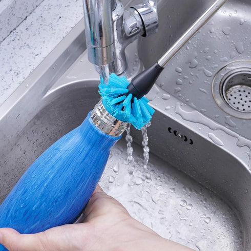Stainless Steel Water Bottle Brush, Long Handle Scrubbing Brush, Built for Cleaning Sports Bottles, Baby Bottles, Cups, Coffee Mugs, Glasswares, W...