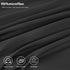 Toodou Soft Brushed Microfiber Black Twin Size Fitted Sheet-Comfortable and Durable Fitted Sheets-The Mattress Covers Made of Premium Fabric Which...