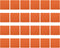 PATIKIL 3.9 x 3.9" Square Carpet Spot, 24Pcs Floor Spot Marker Waterproof Nylon Line Up Sign Decoration for Classroom, Orange...