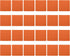PATIKIL 3.9 x 3.9" Square Carpet Spot, 24Pcs Floor Spot Marker Waterproof Nylon Line Up Sign Decoration for Classroom, Orange...