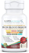 (90 Capsules), Iron 26mg, Vitamin C & Orange 150mg, Folate 667mcg DFE, Vitamin B12, Beetroot, Brewers Yeast, Broccoli & MCT Oil 9 in 1 Advanced Co...