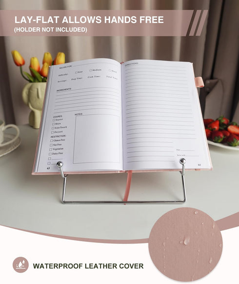 Recipe Book to Write in Your Own Recipes – Personal Blank Recipe Book to Make Your Own Family Cookbook, Custom Recipe Book with Empty Cookbook to ...