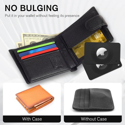 Airtag Wallet Holder Airtag Card Holder 2-Pack, Ultra Thin Card Case for Apple Airtag, Lightweight Airtag Card Holder for Wallet, Purse, Handbag, ...