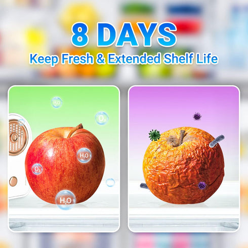 Mini USB Fridge Deodorizer, Portable Rechargeable Refrigerator Deodorizer, Odor Eliminator Reusable Deodorizer for Home, Freezer, Car, Closet, War...