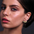 Vintage Lotus Ear Jacket Earrings Gold Lotus Jacket Earrings Lotus Ear Climber Earrings Front Back Earrings Jewelry for Women and Girls...